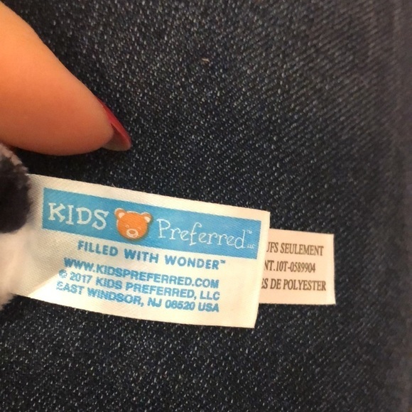 Kids Preferred Lovey Security Blanket Teether 2017 Bear Baby Black & White - Picture 7 of 10